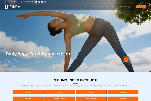 悅動全球，優(yōu)雅呈現(xiàn)｜成都億速科技傾力打造 Yojaflex 瑜伽服飾海外英文官網(wǎng)